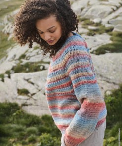 Strickset Pullover Mit Noppenmuster aus Gomitolo Gala von Lana Grossa