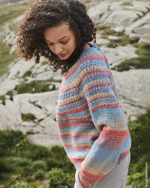 Strickset Pullover Mit Noppenmuster Aus Gomitolo Gala Von Lana Grossa