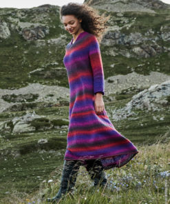 Strickset Top Down Kleid aus Gomitolo Versione von Lana Grossa