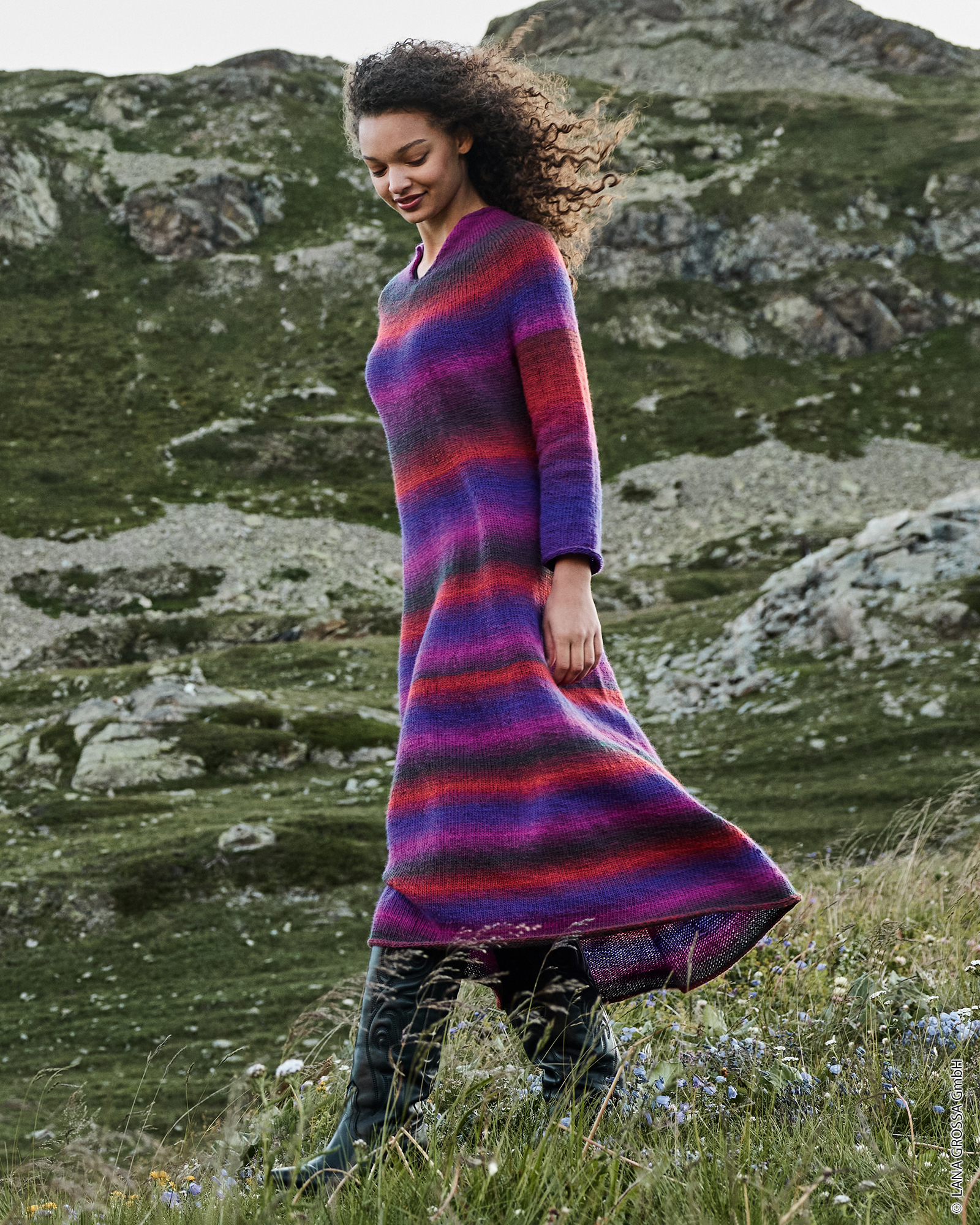 Strickset Top Down Kleid Aus Gomitolo Versione Von Lana Grossa 1 Strickset Top Down Kleid Aus Gomitolo Versione Von Lana Grossa