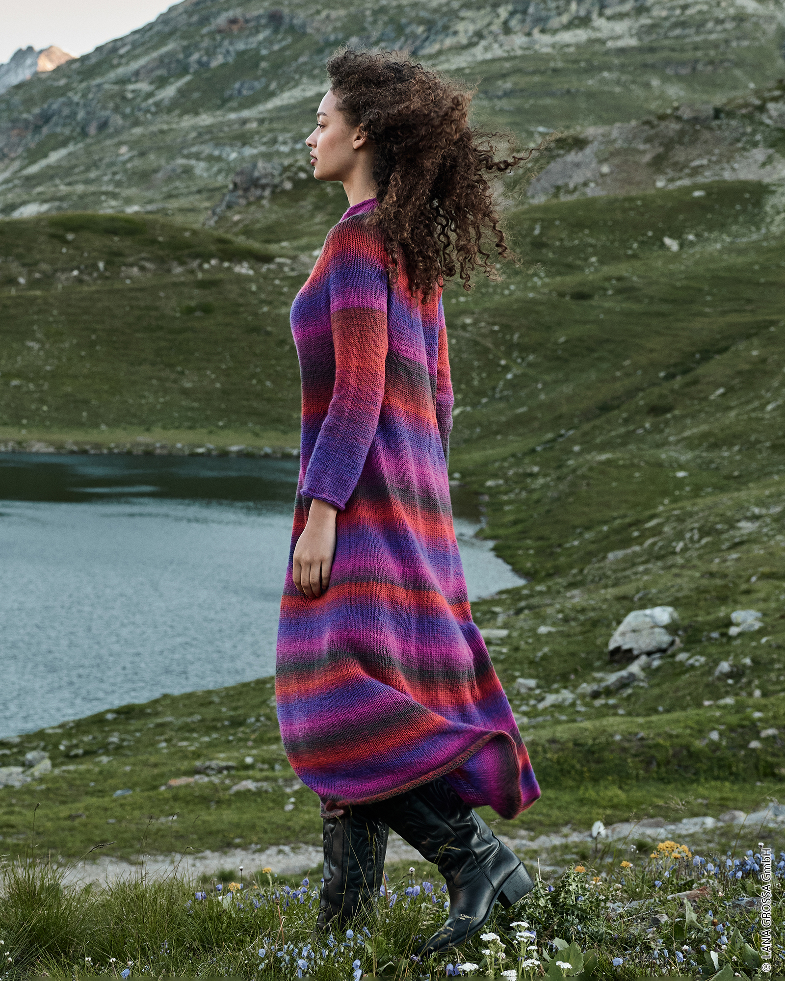 Strickset Top Down Kleid Aus Gomitolo Versione Von Lana Grossa 2 Strickset Top Down Kleid Aus Gomitolo Versione Von Lana Grossa – Bild 2