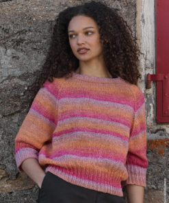 Strickset Kurzarm-raglan-pullover aus Gomitolo Gala von Lana Grossa