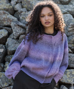 Strickset Top Down Jacke Mit Rundpasse aus Gomitolo Gala von Lana Grossa