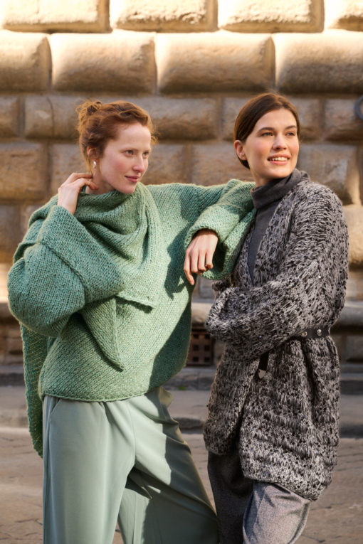 Strickset Dreieckstuch Aus Lucciola Von Lana Grossa