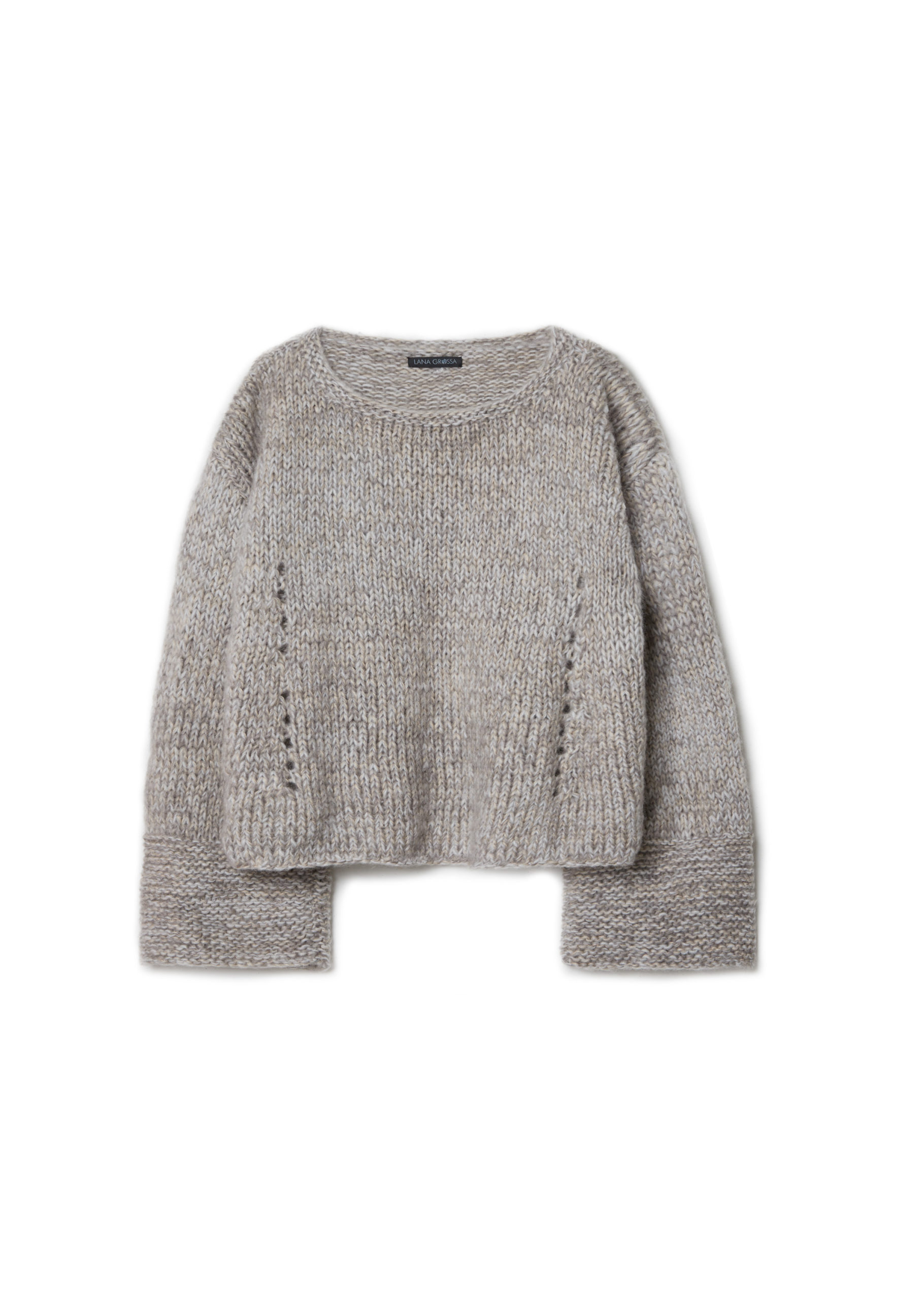 Strickset Pullover Aus Nebbia Und Superkid Seta Von Lana Grossa 2 Strickset Pullover Aus Nebbia Und Superkid Seta Von Lana Grossa – Bild 2