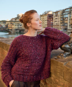 Strickset Pullover Im Fallmaschenmuster aus Alta Moda Cashmere 16, Setasuri und Cosmo von Lana Grossa