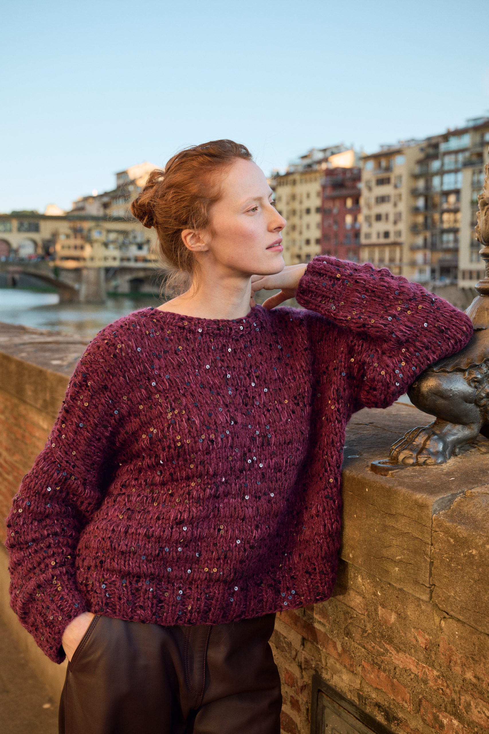 Strickset Pullover Im Fallmaschenmuster Aus Alta Moda Cashmere 16, Setasuri Und Cosmo Von Lana Grossa 1 Strickset Pullover Im Fallmaschenmuster Aus Alta Moda Cashmere 16, Setasuri Und Cosmo Von Lana Grossa