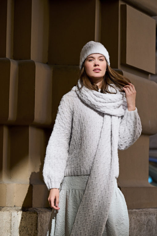 Strickset Schal Aus Nebbia Von Lana Grossa