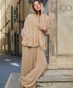 Strickset Kapuzen-schal aus Nebbia von Lana Grossa