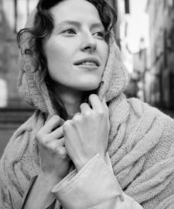 Strickset Kapuzen-Schal Aus Nebbia Von Lana Grossa 5 Hw2025 Nera Lana Grossa 9340101 M23 Mf3