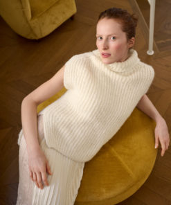 Strickset Halbpatent-pullunder aus Nebbia von Lana Grossa