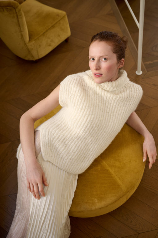 Strickset Halbpatent-Pullunder Aus Nebbia Von Lana Grossa