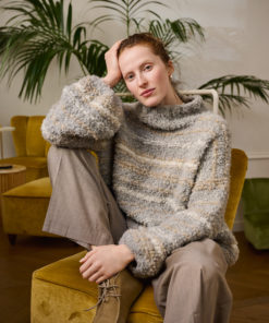 Strickset Streifen-pullover aus Orsetto von Lana Grossa