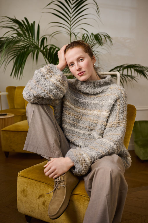 Strickset Streifen-Pullover Aus Orsetto Von Lana Grossa