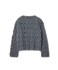 Strickset Zopfmuster-Pullunder Aus Nebbia Von Lana Grossa 3 Hw2025 Nera Lana Grossa 9340101 M36 Mf2