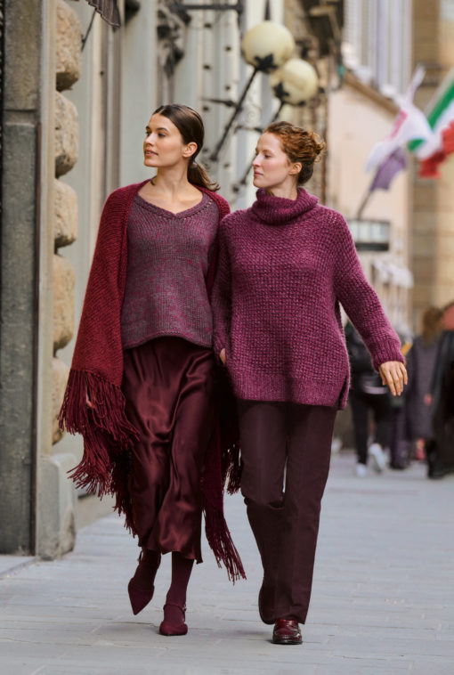 Strickset Dreieckstuch Aus Silkhair Und Alta Moda Alpaca Von Lana Grossa