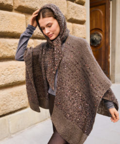 Strickset Geformtes Kopftuch aus Superkid Seta und Cosmo von Lana Grossa