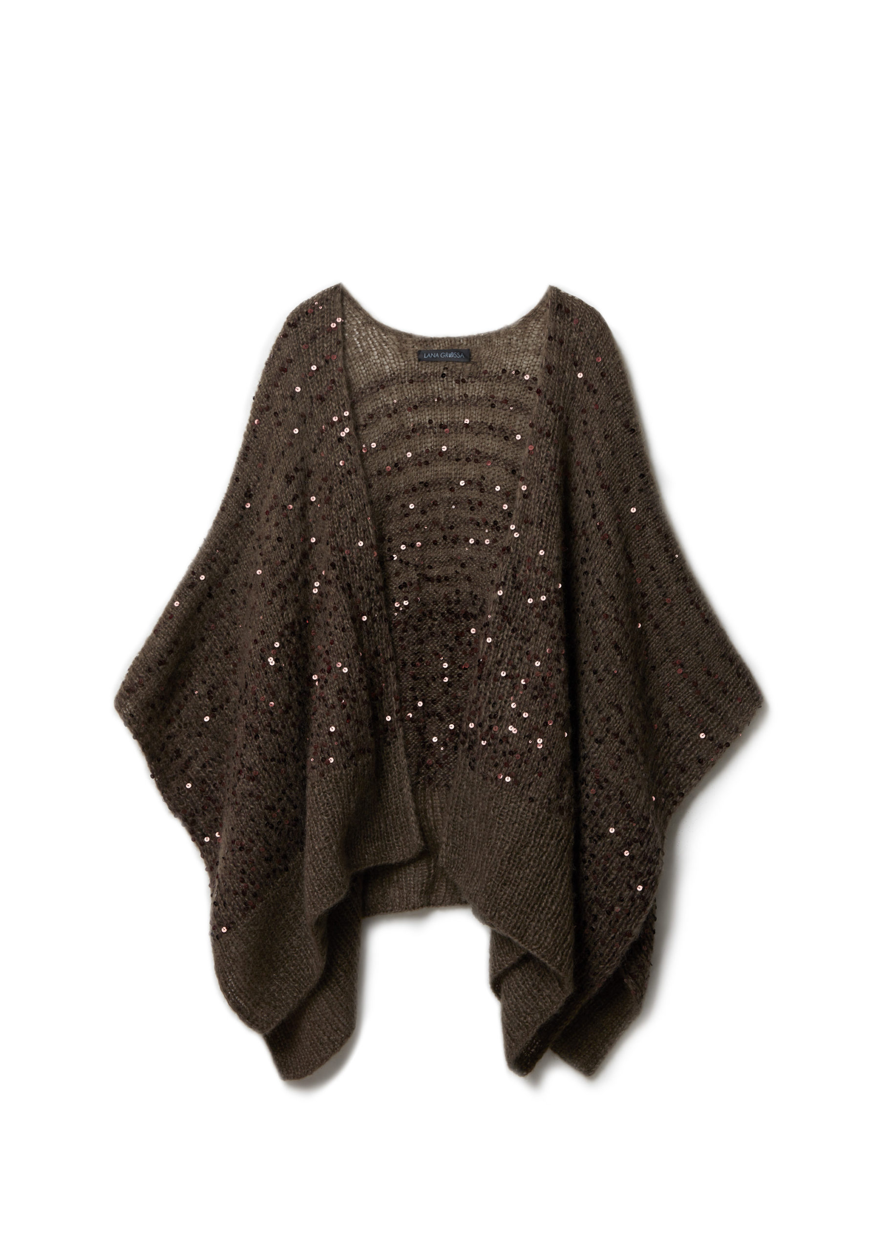 Strickset Poncho Aus Superkid Seta Und Cosmo Von Lana Grossa 2 Strickset Poncho Aus Superkid Seta Und Cosmo Von Lana Grossa – Bild 2