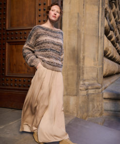 Strickset Pullover Mit Streifen aus Alta Moda Cashmere 16, Setasuri und Cosmo von Lana Grossa