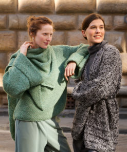 Strickset Diagonal-gestrickter-pullover aus Lucciola von Lana Grossa