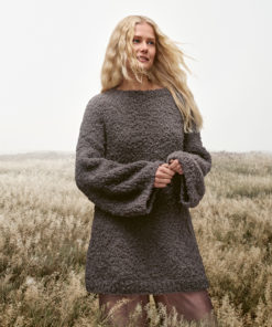 Strickset Pullover Mit Trompetenärmeln aus Orsetto von Lana Grossa