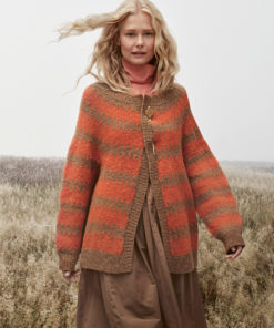 Strickset Rundpassen-cardigan aus Nebbia von Lana Grossa