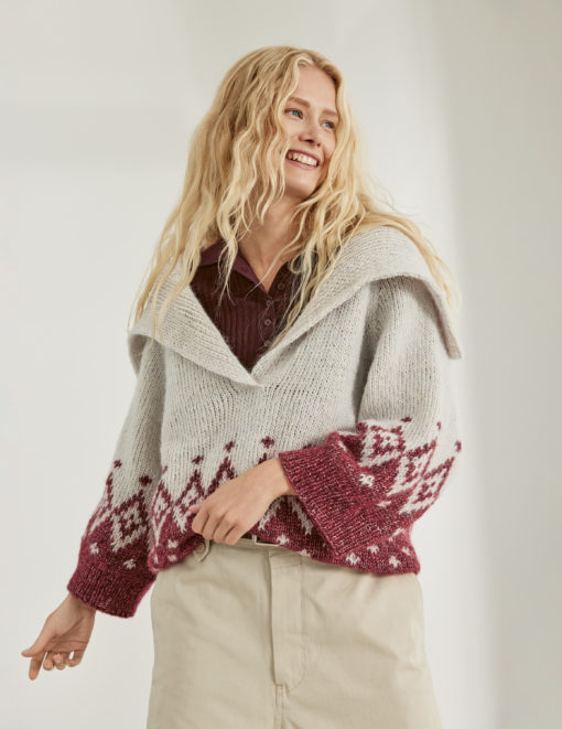 Strickset Raglan-Pullover Aus Natural Alpaca Pelo Und Glamour Von Lana Grossa