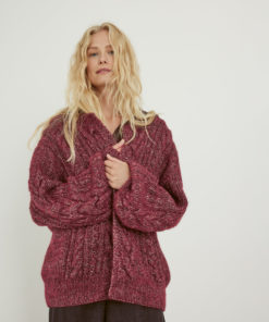Strickset Cardigan aus Natural Alpaca Pelo von Lana Grossa