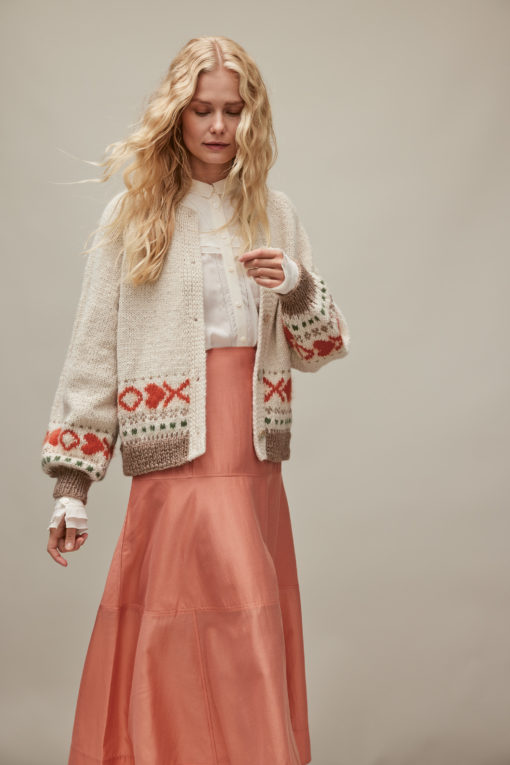 Strickset Kurzer Cardigan Aus Natural Lama Chunky Und Mohair Di Gio Von Lana Grossa
