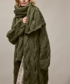 Strickset Schal Im Zopfmuster aus Mohair Di Gio von Lana Grossa