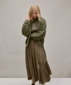 Strickset Cardigan aus Natural Lama Fine, Silkhair und Glamour von Lana Grossa