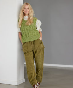 Strickset Zopfpullunder aus Natural Alpaca Pelo und Natural Superkid Tweed von Lana Grossa