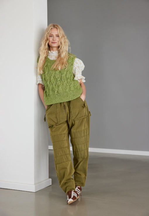 Strickset Zopfpullunder Aus Natural Alpaca Pelo Und Natural Superkid Tweed Von Lana Grossa