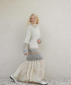 Strickset Raglan-sweater aus Natural Alpaca Pelo und Orsetto von Lana Grossa