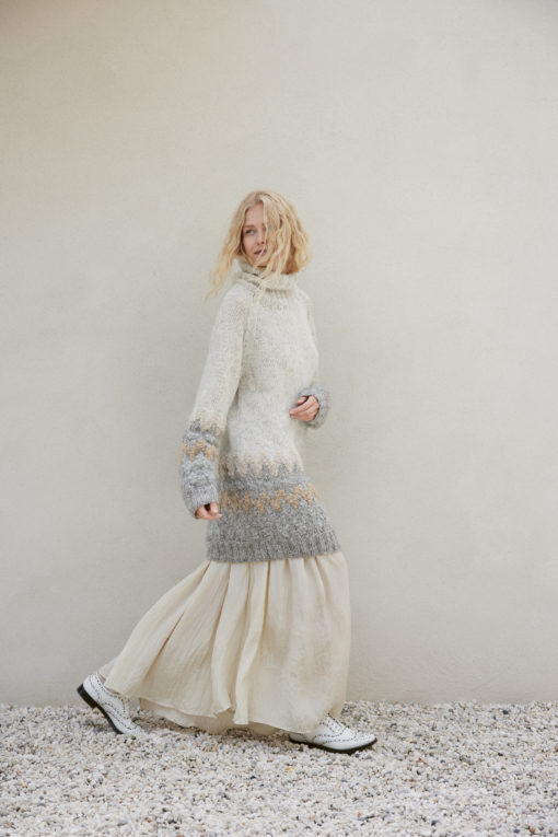 Strickset Raglan-Sweater Aus Natural Alpaca Pelo Und Orsetto Von Lana Grossa