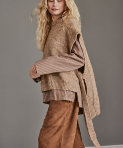 Strickset Slipover aus Natural Alpaca Pelo von Lana Grossa