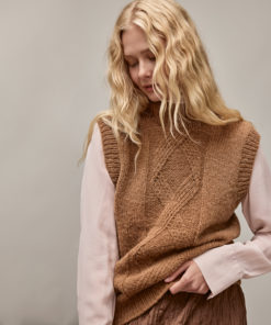 Strickset Top Down Pullunder aus Nebbia von Lana Grossa