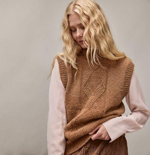 Strickset Top Down Pullunder Aus Nebbia Von Lana Grossa
