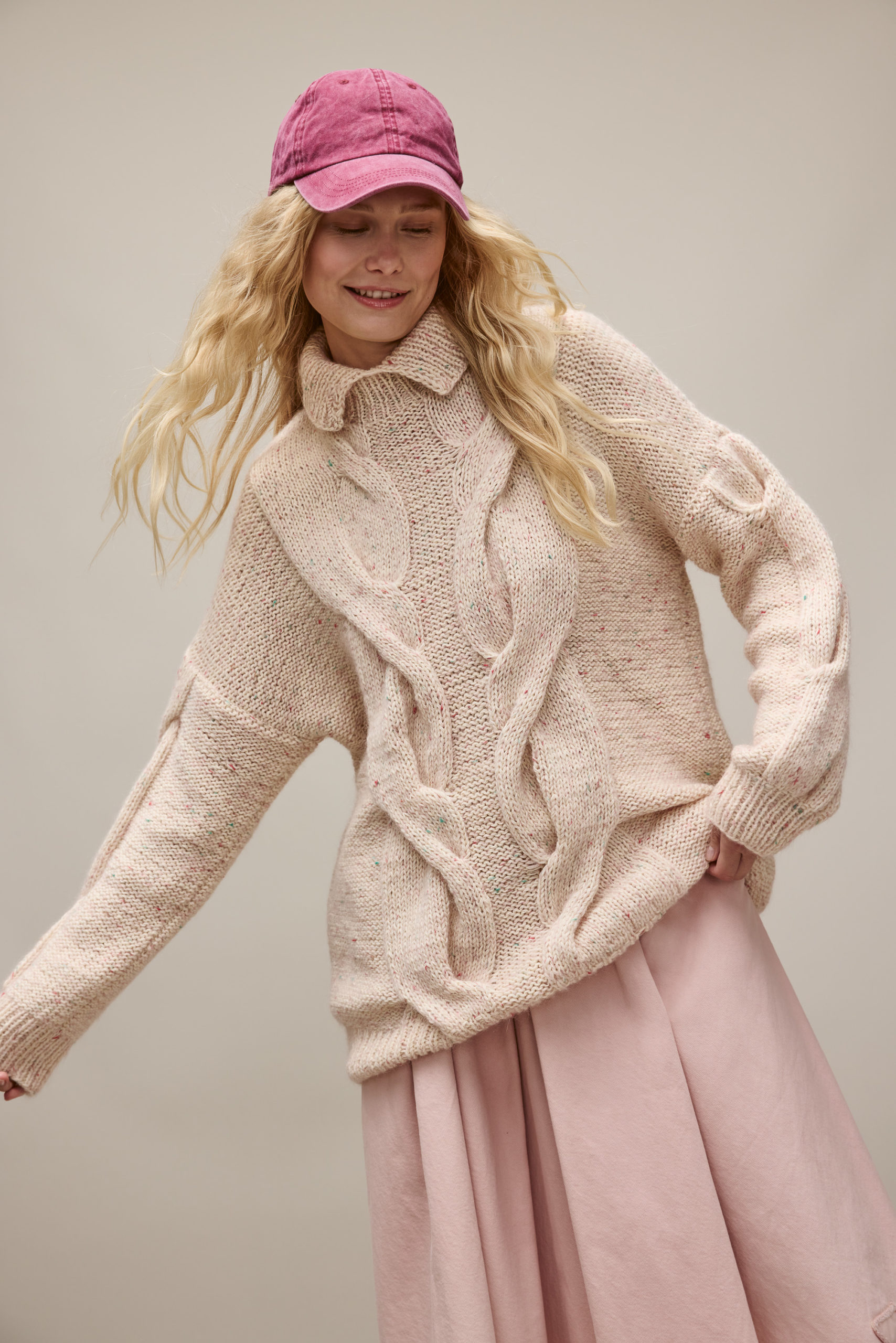 Strickset Long-Sweater Aus Ecopuno Und Natural Superkid Tweed Von Lana Grossa 1 Strickset Long-Sweater Aus Ecopuno Und Natural Superkid Tweed Von Lana Grossa