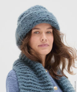 Strickset Mütze Kraus Rechts aus Royal Alpaca von Lana Grossa