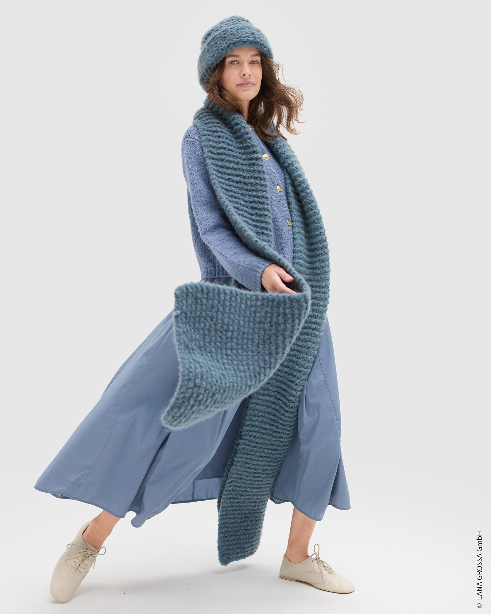 Strickset Schal Kraus Rechts Aus Royal Alpaca Von Lana Grossa 1 Strickset Schal Kraus Rechts Aus Royal Alpaca Von Lana Grossa