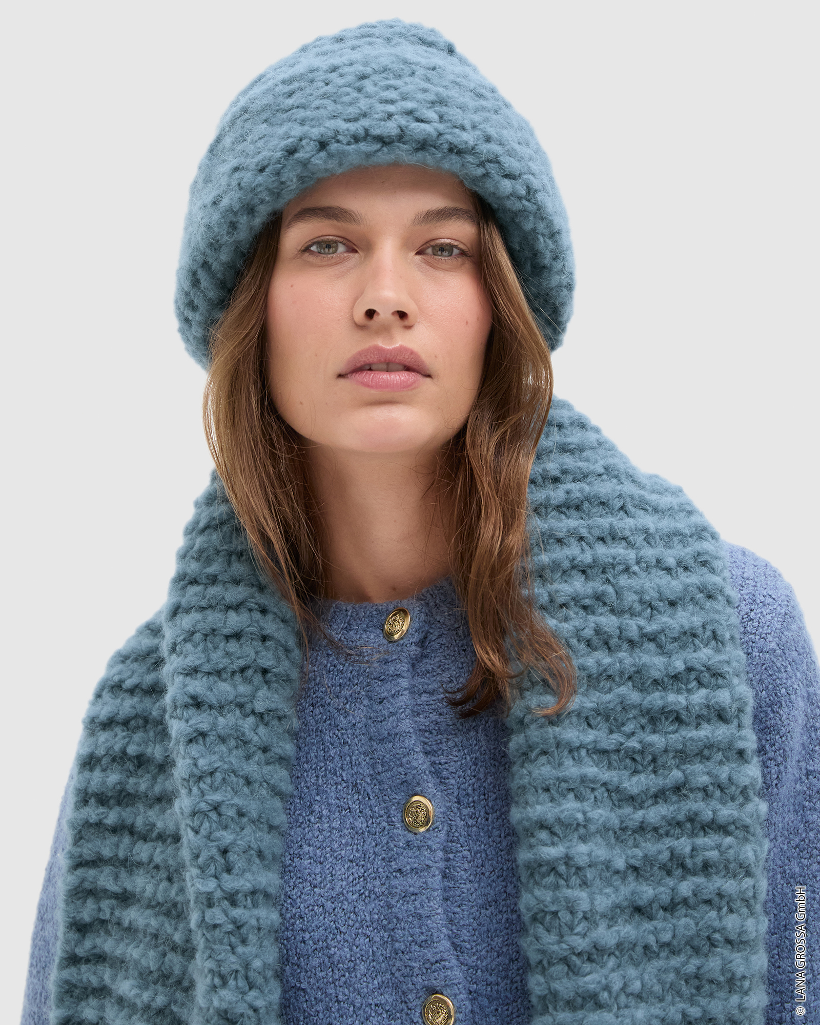 Strickset Schal Kraus Rechts Aus Royal Alpaca Von Lana Grossa 2 Strickset Schal Kraus Rechts Aus Royal Alpaca Von Lana Grossa – Bild 2