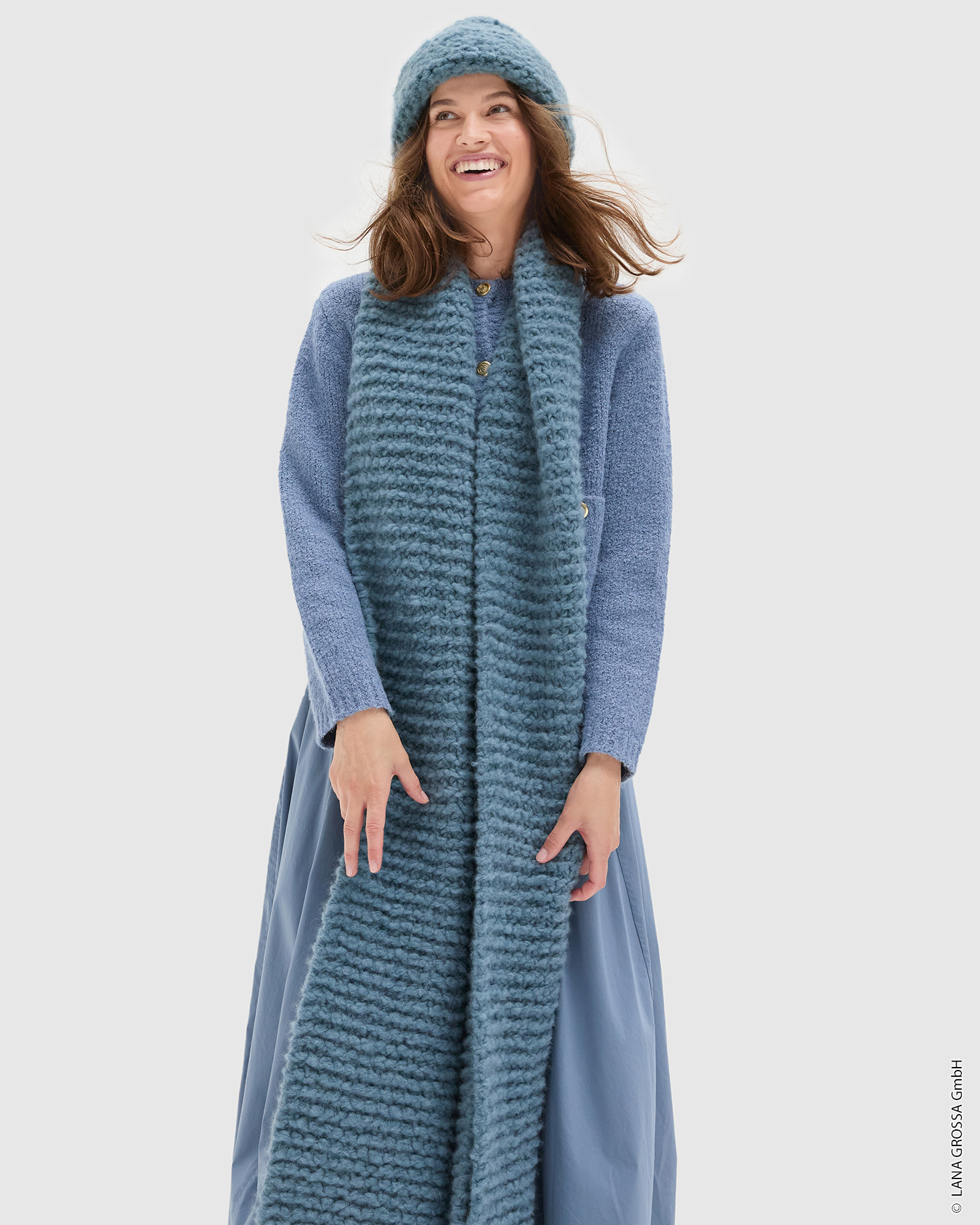 Strickset Schal Kraus Rechts Aus Royal Alpaca Von Lana Grossa 3 Strickset Schal Kraus Rechts Aus Royal Alpaca Von Lana Grossa – Bild 3