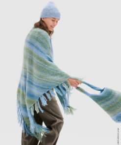 Strickset Dreieckstuch Mit Fransen aus Gigante von Lana Grossa
