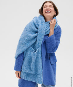 Strickset Schal Mit Tasche aus Nebbia und Setasuri von Lana Grossa