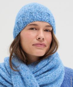 Strickset Mütze Glatt Rechts aus Nebbia und Setasuri von Lana Grossa