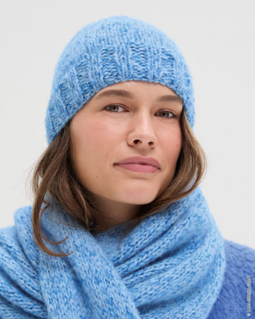 Strickset Mütze Glatt Rechts Aus Nebbia Und Setasuri Von Lana Grossa