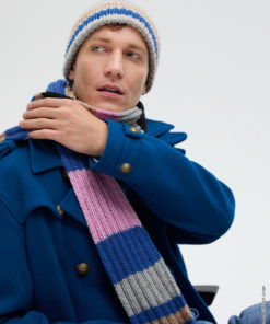 Strickset Schal Im Rippenmuster aus Cool Merino von Lana Grossa