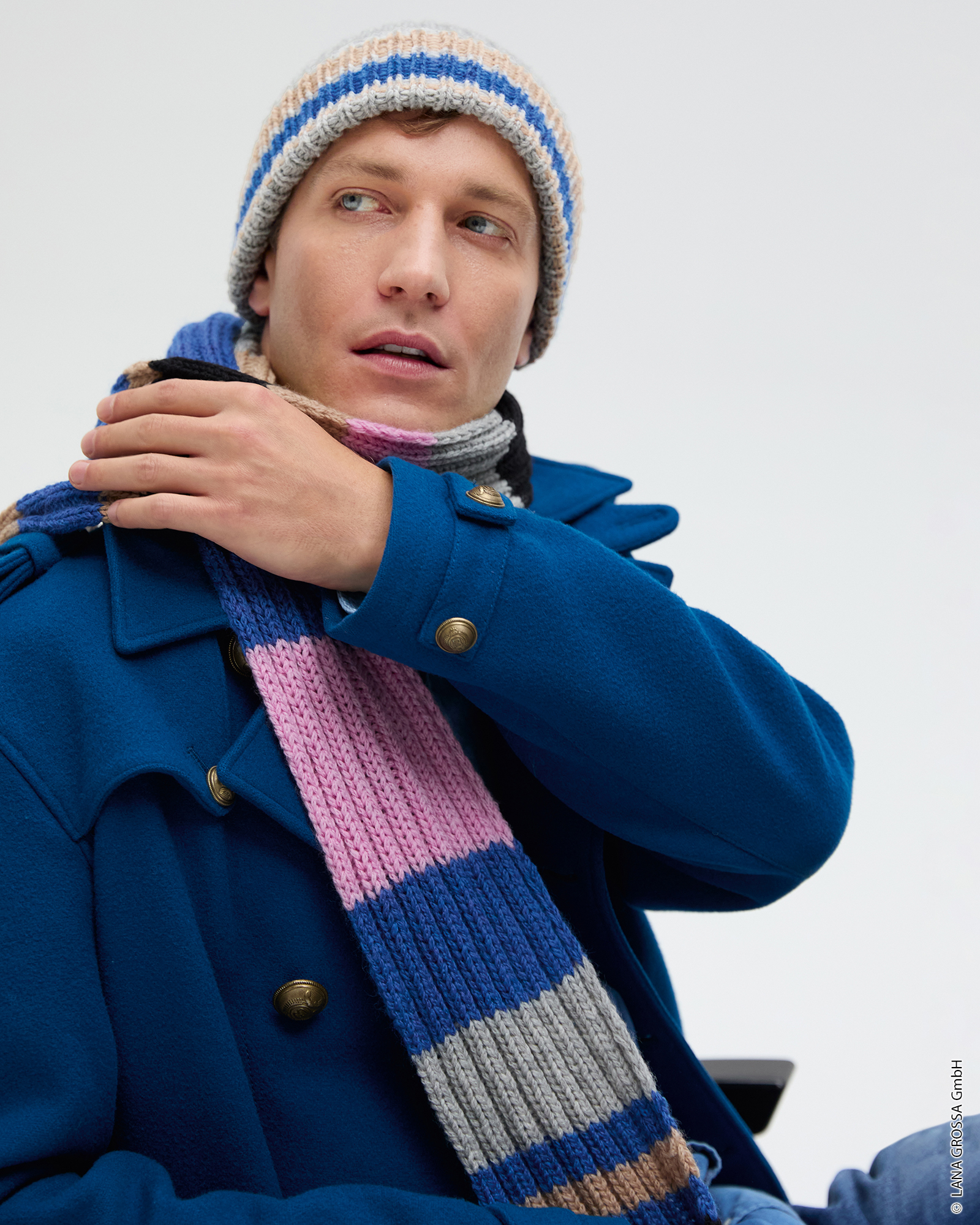 Strickset Schal Im Rippenmuster Aus Cool Merino Von Lana Grossa 1 Strickset Schal Im Rippenmuster Aus Cool Merino Von Lana Grossa