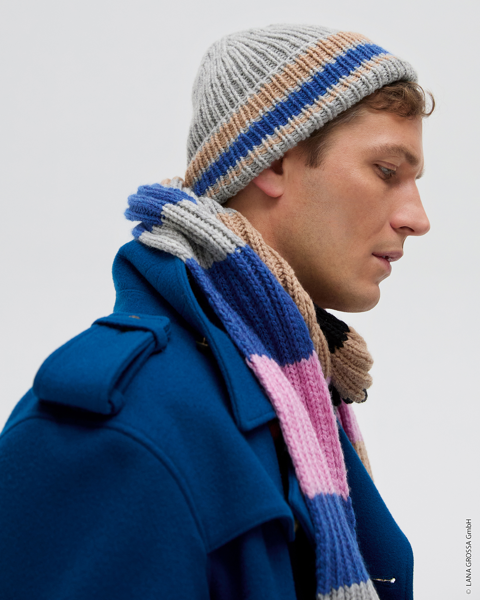 Strickset Schal Im Rippenmuster Aus Cool Merino Von Lana Grossa 2 Strickset Schal Im Rippenmuster Aus Cool Merino Von Lana Grossa – Bild 2